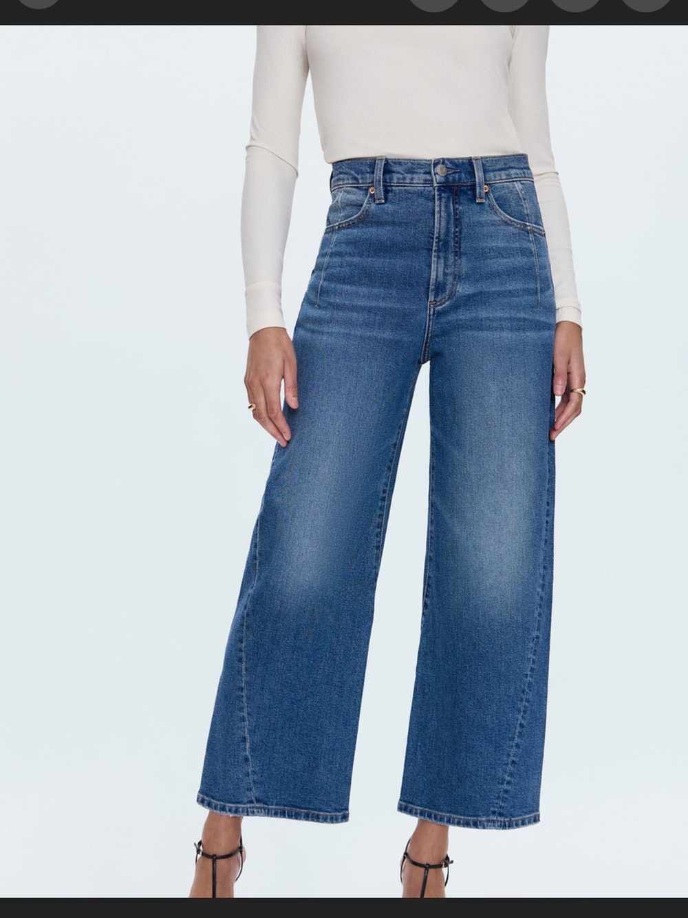 Pistola barell crop denim , Kyra SoHo ,size 23 - Picture 2 of 13
